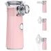 Portable Handheld Nebulizer for Travel & Home Use - Quiet, Cool Steam Inhaler for Adults & Kids - Pink - Buy Online on GoSupps.com