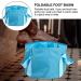 Portable Foot Massager & Soaking Basin | Foldable Travel Foot Bath 30x30cm - Blue - Buy Online on GoSupps.com