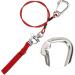 VGEBY Freediving Lanyard Safety Rope 316 Pro Stainless Steel Clip with Dive Wristband - Red - Buy Online on GoSupps.com