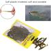 50-Piece Soft Fishing Bait Set - T-Tail Grub Worms for Saltwater & Freshwater - 9 Colors Available - Buy Online on GoSupps.com
