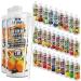C.P.Sports beverage syrup for mineral drink i syrup sugar-free for vital drink orange-fresh with vitamins i beverage concentrate for mixing with water for sports drink I 2 liter + 2 pump donor orange-fresh 1 l (2 Pack)