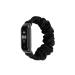 Dongye Scrunchies Bands Compatible with Xiaomi MI Band 5/6, Adjustable Pattern Printed Wristbands Replacement forXiaomi MI Band 5/6 Tracker Elastic Women (Black, L) Black Large