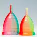 Menstrual Cup YUUKI Soft Rainbow Line Large - Medical Silicone with Cleaning Cup | Eco-Friendly Comfortable and Reusable - Buy Online on GoSupps.com