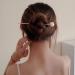 3 Pcs Minimalist Pearl Hair Pins | Metal Hair Stick for Women and Girls - Buy Online on GoSupps.com