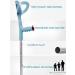 1 Pair Aluminum Forearm Crutches Lightweight Adjustable Crutches for Adults Crutches for Walking with Open Cuff Mobility Aid Cane Blue Independence - Buy Online on GoSupps.com