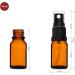 Handsunity 10ml Amber Glass Spray Bottle Set - 12 Black Atomizers & 29 Accessories | Ideal for Pharmacy & DIY Uses - Buy Online on GoSupps.com