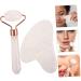 FOMIYES 1 Set Massage Stick Massage Accessories Gemstone Guasha Scraping Jade Facial Massage Tools Jade Face Scraper Roller Massager Pink Crystal Simple Men and Women Carbonatite Jade - Buy Online on GoSupps.com