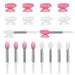 Silicone Lip Brush Cover Reusable Lip Applicator Silicone 10pcs Lip Brushes Bulk with 10pcs Lip Brush Covers Lipstick Makeup Brush For Lipsticks and Other Makeup Products