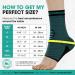 Modvel Foot & Ankle Brace Socks - Compression Sleeve for Sprained Ankle Tendonitis & Arthritis - Sports Support for Women & Men - Large Turquoise - Buy Online on GoSupps.com