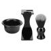 Premium Men's Shaving Brush Set | 3-Part Beard & Razor Holder | Perfect Gift for Father Husband & Friends - Buy Online on GoSupps.com