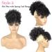 Afro Puff Drawstring Ponytail with Bangs Pineapple Updo Hair for African American Women Short Kinky Curly Ponytail Bun with 2 Replaceable Bangs(#1B-Black) 1 ponytail+ 2 bangs 1B - Buy Online on GoSupps.com