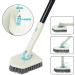 Cleaning Brush Sets for Household Use - Rotating Cleaning Brush | Extendable Long Handle | Portable Tile Brush with Handle | Household Cleaner Brush for Bathroom Tiles Deluxe suit - Buy Online on GoSupps.com