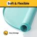Conlun Bowl Pad for Dogs & Cats - BPA-Free Silicone Feed Mat with High Edges (Turquoise 48x30cm) - Spill-Proof Rubber Dog Bowl Pad - Buy Online on GoSupps.com