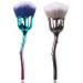 JERCLITY 2 Pieces Rose Makeup Brushes Blush Brush Large Face Powder Makeup Brushes kabuki brushes for Powder Cosmetic Nail Dust Brush Loose Powder Brush for Women Girls(Blue White/Gray White)