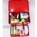 Vintage Red Metal First Aid Box - Large Medicine Storage Tin for Home - 12.6 x 8.3 x 7.7 inches - Funly mee Medicine Box - Buy Online on GoSupps.com