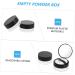 FOMIYES 2pcs Elastic Mesh Loose Powder Box Empty Powder Case Body Powder Puff Powder Puff Pad DIY Abs 1 g (Pack of 1) Black - Buy Online on GoSupps.com