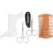 Beard Shaping Template Easy Use Stainless Steel Material Meet Different Demands Beard Styling Tool Set for Shape Cheek Line for Shape Neck Line - Buy Online on GoSupps.com