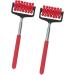 Adjustable Telescopic Back Massage Roller - 2 Piece Stainless Steel Relief Device for Full Body Use - Portable & Easy to Use (Red) - Buy Online on GoSupps.com
