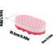 Bath Sponge - Shower Sponge Soft Scrubber Ergonomic Gentle Body Sponge Foam Rub Bath Brush Rubbing Towel | Exfoliatiing Soft Bathing Towel with Wave Texture Design for Family Friends Red - Buy Online on GoSupps.com