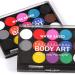 Bodhi2000 15 Colors Party Body Painting Makeup - Eco-Friendly Non-Toxic Easy to Clean Pigment for Model Painting - Buy Online on GoSupps.com