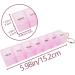 2Pcs Portable Pill Box Organiser - 7 Day Travel Tablet Box for Medication, Supplements, Vitamins - Pink and White - Buy Online on GoSupps.com