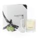 Soy Wax Scented Candle Gift Box with Room Mist Aromatherapy Essential Oils Long Lasting Fragrance Made in The UK (Lemongrass and Rosemary) (150g 30ml) - Valentte Lemongrass & Rosemary Candle Gift Sets