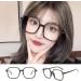 Newada Oversized Blue Light Blocking Reading Glasses for Women & Men - Large HD Anti Glare Computer Readers in Black (+0.00) - Buy Online on GoSupps.com