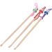 Jesnoe Bamboo Japanese Doll Ear Pick Spoons Earwax 20pcs - Buy Online on GoSupps.com