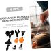 Beavorty 9-Piece Massage Head Set | Percussion Attachments for Athletes & Pain Relief | Fitness Massage Device - Buy Online on GoSupps.com