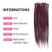 Buy Dsoar 20 Inch Synthetic Dreadlock Extensions - Handmade 0.6cm Crochet Hair in Color Bug# for Hip-Hop Style - Buy Online on GoSupps.com