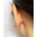 Screw Earring Backs 18K Gold Plated Sterling Silver Replacements for Diamond Studs - Hypoallergenic ScrewBacks for Threaded Post - White Gold (4 Pairs) - Buy Online on GoSupps.com