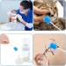 Zhyuan 100 Pieces Blue Cleaning Mouth Swabs - Disposable Oral Hygiene Sponges for Effective Care - Buy Online on GoSupps.com