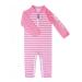 weVSwe Baby Toddler Boy Swimsuit UPF 50+ Sun Protection Rash Guard Swimwear with Crotch Zipper 0-3 Years 12-18 Months Pink Stripes