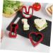 Zerodeko 6 Pcs Valentine's Day Stencils Wedding Anniversary Biscuit Cutters Baking Molds Cake Making Molds Sandwiches Fondant Baking Mould Biscuit Molds Red Stainless Steel Die Household - Buy Online on GoSupps.com