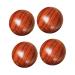 Frcolor 4 piece of solid wood massage ball leg exercise round hand balls practice baod handballs handbar foot massage device massage ball muscle-stretch ball fitness ball mahogany massage bead fasciitis