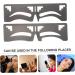 FOMIYES 6 Pcs Eyebrow Ruler Brow Stencil Brow Shaping Stencil Eyebrow Makeup Tools Labeling Eyebrow Trimming - Buy Online on GoSupps.com