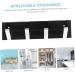 2 Pcs Porch Invisible Hook Wall Mount Coat Hooks Wall Mounted Clothing Rack Heavy Duty Keychain Coat Hanger Wall Towel Hanger Bedroom Rail Stylish Hook Hanger Handbag Hook Black Black Silverx2pcs 27.2X7CMx2pcs - Buy Online on GoSupps.com
