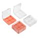 Lurrose 6 pieces 4 eyeshadow box eyes shadow boxes make-up-etui eyeshadow storage fall lipstick form empty eyeshadow meter travel container acrylic cosmetics tray travel