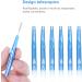 Rosenice Interdental Brushes 1.5 mm with Telescopic Handle - 60 Pack for Orthodontic Oral Hygiene - Buy Online on GoSupps.com