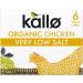 Chicken Stock Cubes Bundle with Kallo Organic Very Low Salt Chicken Stock Cubes 6 x 8g (Pack of 3 - Total of 18 Cubes) - Buy Online on GoSupps.com