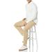 Buy Amazon Essentials Men's Organic Cotton Long Sleeve Rugby Top - Ivory | International Shipping Available - Buy Online on GoSupps.com