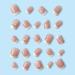 24PCS French Almond Square Press On Nails - Full Cover Acrylic False Nails with Glue - French Stamen Style for Women and Girls Nail Art - Buy Online on GoSupps.com