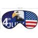 4th of July Independence Day Sleep Mask | Adjustable Strap Eye Cover for Women Men | Blackout Blindfold for Yoga Travel Nap - Buy Online on GoSupps.com