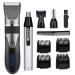 Hair Clippers for Men Professional Hair Clipper Ceramic Blade Men's Barber Haircut Rechargeable Nose Ear Beard Eyebrow Trimmer Electric Shaver Red