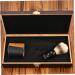 Beaupretty Rice Sasier Case & Storage Carrier - Wooden Razor Set with Hair Brush & Leather Travel Box - Durable & Stylish for International Shipping - Buy Online on GoSupps.com
