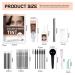 2 in 1 Lash & Brow Color Kit - Natural Eyebrow Makeup Professional Eyelash Coloring Set in Black | International Shipping - Buy Online on GoSupps.com