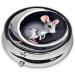 Portable Metal Pill Box - Mouse in The Hole | 3-Compartment Mini Organizer for Small Pills | Travel Essential with Hinged Fastening Design - Buy Online on GoSupps.com
