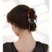 2 Pack Rose Flower Metal Hair Claw Clips - Pearl Hair Jaw Clips for Women and Girls - Buy Online on GoSupps.com