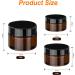 Buy Gauato 6-Piece 20ml Glass Intellers - Empty Cosmetic Cream Cans with Lids for Lotions Creams & Salbendose - Buy Online on GoSupps.com