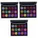 Beavorty Eyeshadow Palette 3pcs 15 Shadow Pearly Matte Makeup Lustre Colors Cosmetic Eye Pallet Combination Eye Shadow Palettes 1 count (Pack of 1) As Shownx3pcs